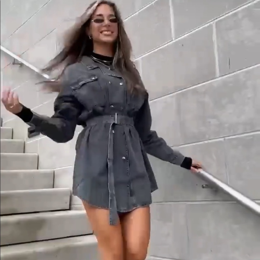 Kittenish stormy dress/ jacket